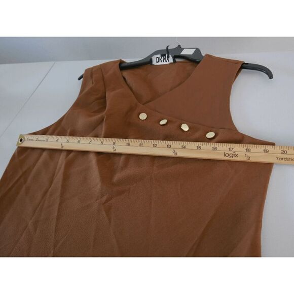 DKNY Women's Petites Mixed Media Casual Blouse PXL - Picture 4 of 8